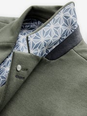 Green Slim Fit Motionflex Stretch Jersey Blazer - Image 9 of 13