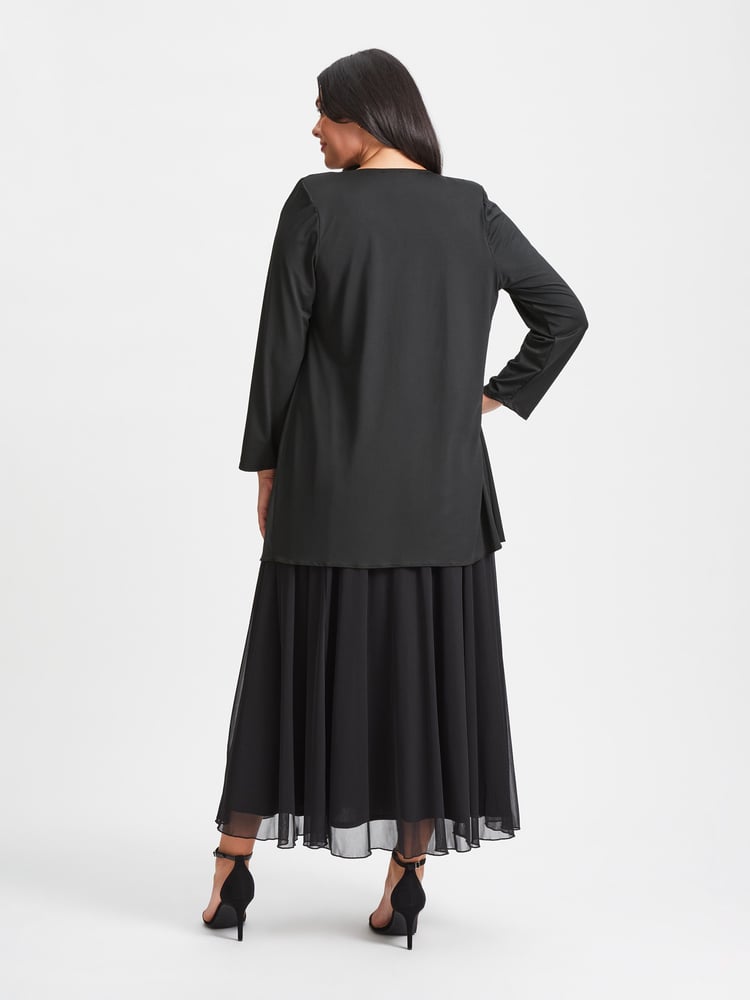 Scarlett & Jo Black Waterfall Cardigan - Image 2 of 4