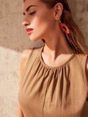 Neutral Sleeveless Jumpsuit - Image 3 of 5