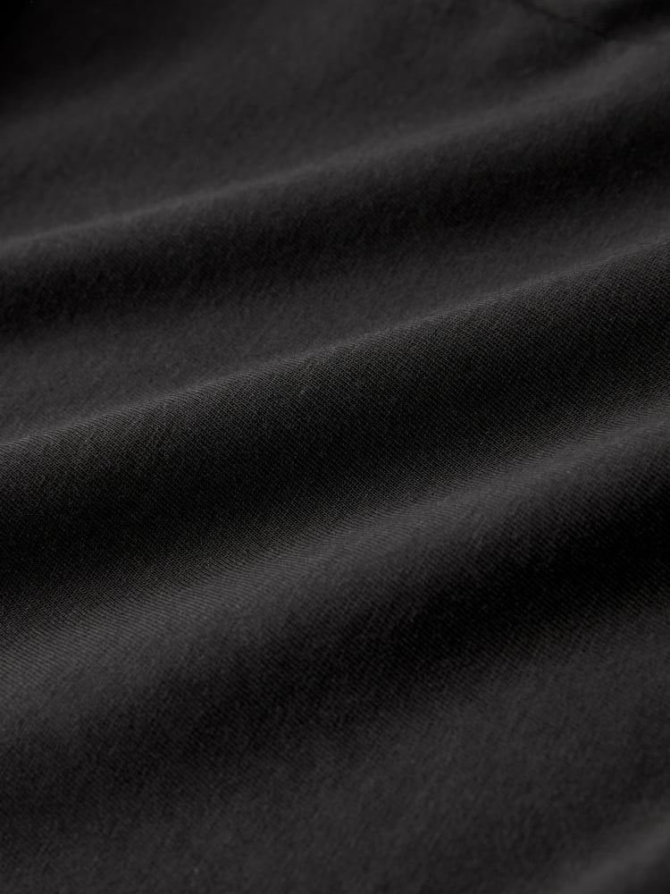 Black Puff Sleeve Mini Jersey Dress - Image 2 of 4