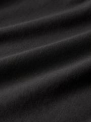 Black Puff Sleeve Mini Jersey Dress - Image 4 of 4