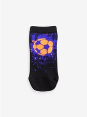 Bright Football Splat Cotton Rich Trainer Socks 5 Pack - Image 2 of 6