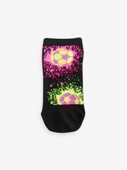 Bright Football Splat Cotton Rich Trainer Socks 5 Pack - Image 5 of 6