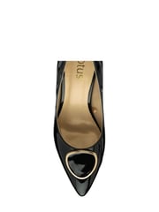Lotus Black Pointed Toe Court Shoes - Image 3 of 4