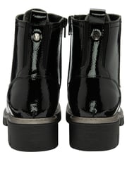 Lotus Black Patent Lace-Up Ankle Boots - Image 3 of 4