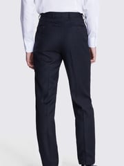 MOSS Blue Regular Fit Twill Trousers - Image 2 of 4