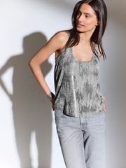 Silver Metalic Scoop Vest - Image 5 of 6