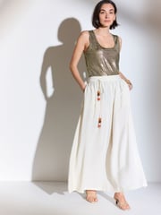 Gold Metalic Scoop Vest - Image 2 of 6