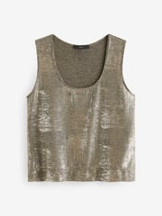 Gold Metalic Scoop Vest - Image 5 of 6