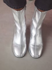 Silver Standard/Wide Fit Forever Comfort® Skinny Heel Ankle Sock Boots - Image 3 of 9