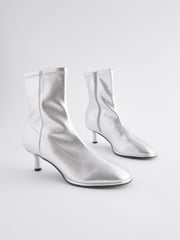 Silver Standard/Wide Fit Forever Comfort® Skinny Heel Ankle Sock Boots - Image 5 of 9