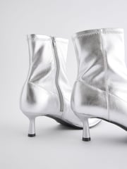 Silver Standard/Wide Fit Forever Comfort® Skinny Heel Ankle Sock Boots - Image 7 of 9