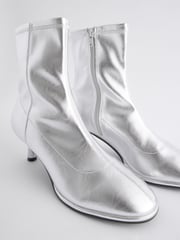 Silver Standard/Wide Fit Forever Comfort® Skinny Heel Ankle Sock Boots - Image 8 of 9