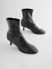 Black Standard/Wide Fit Forever Comfort® Skinny Heel Ankle Sock Boots - Image 4 of 8
