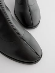 Black Standard/Wide Fit Forever Comfort® Skinny Heel Ankle Sock Boots - Image 7 of 8