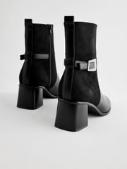 Black Forever Comfort® Buckle Ankle Boots - Image 7 of 8