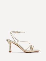 Linzi Gold Vesper Strappy Square Base Heeled Sandals - Image 2 of 5