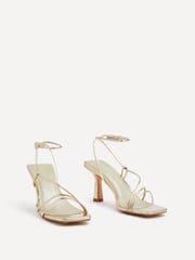 Linzi Gold Vesper Strappy Square Base Heeled Sandals - Image 3 of 5