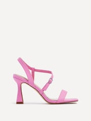 Linzi Pink Klass Open Toe Flared Heel Sandals - Image 3 of 6
