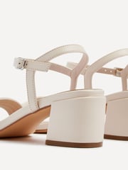 Linzi Nude Toronto Blocked Heel Sandals With Pipped Upper - Image 5 of 5