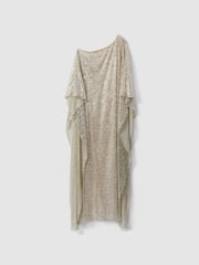 Halston Sequin Off-The-Shoulder Maxi Dress - Image 2 of 7