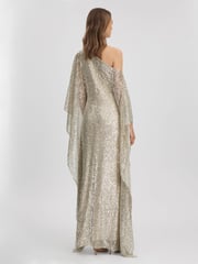 Halston Sequin Off-The-Shoulder Maxi Dress - Image 5 of 7
