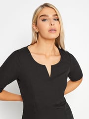M&Co Black Notch Neck Dress - Image 4 of 4