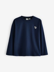 Paul Smith Junior Boys Signature Long Sleeve 100% Cotton T-Shirts 3 Pack - Image 2 of 6