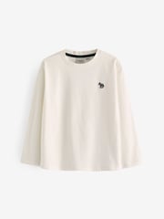 Paul Smith Junior Boys Signature Long Sleeve 100% Cotton T-Shirts 3 Pack - Image 4 of 6
