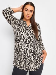 Yours Curve Black/chrome Jersey Shirt - Image 1 of 4