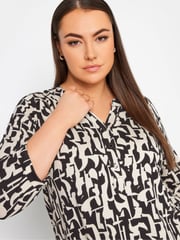 Yours Curve Black/chrome Jersey Shirt - Image 4 of 4