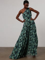 Religion Green One Shoulder Maxi Dress With Full Skirt - Image 2 of 6