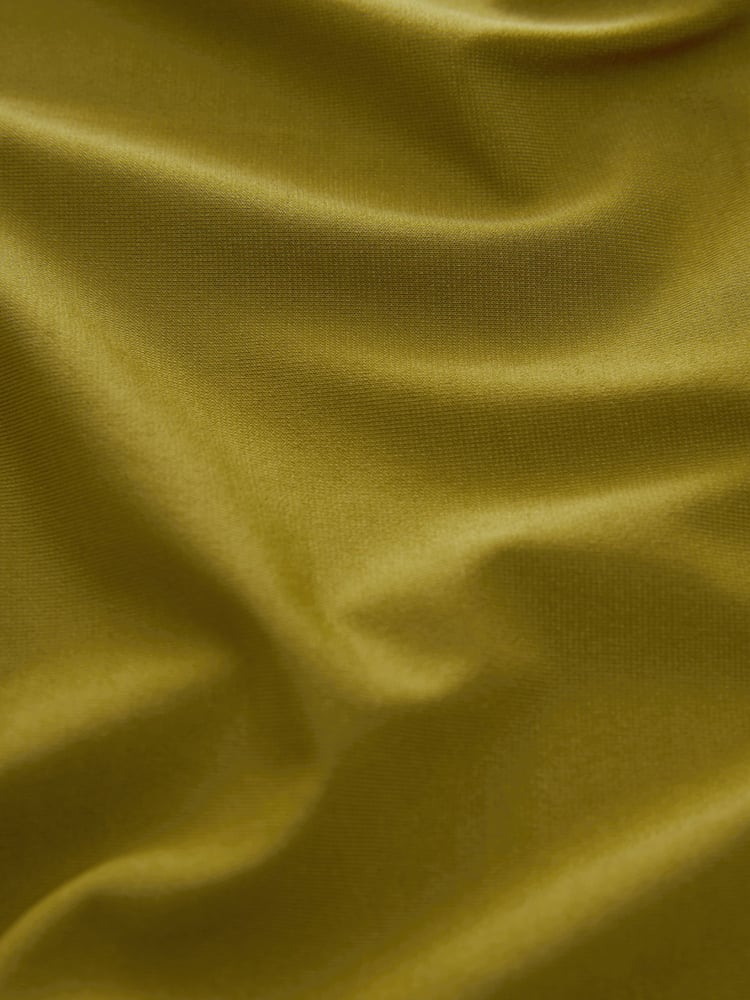 Olive Green Long Sleeve Scarf Maxi Dress - Image 6 of 6