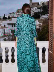 Dancing Leopard Dove Maxi Shirt Dress - Image 2 of 5