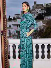 Dancing Leopard Dove Maxi Shirt Dress - Image 3 of 5