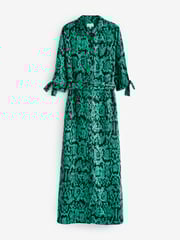 Dancing Leopard Dove Maxi Shirt Dress - Image 5 of 5