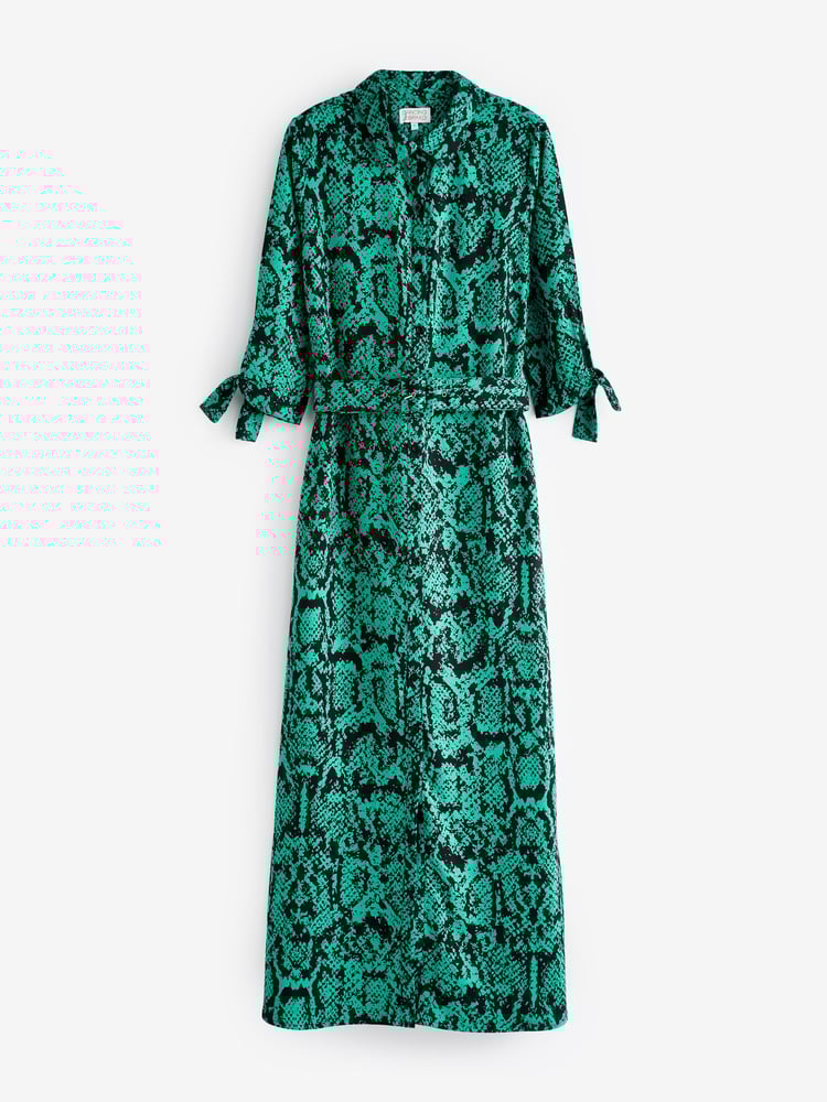 Dancing Leopard Dove Maxi Shirt Dress - Image 5 of 5