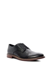 Dune London Black Wide Fit Stanleyy Soft Leather Gibson Shoes - Image 4 of 7