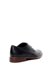 Dune London Black Wide Fit Stanleyy Soft Leather Gibson Shoes - Image 5 of 7