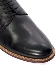 Dune London Black Wide Fit Stanleyy Soft Leather Gibson Shoes - Image 7 of 7