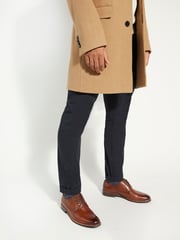 Dune London Brown Wide Fit Stanleyy Soft Leather Gibson Shoes - Image 1 of 7