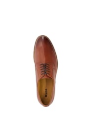 Dune London Brown Wide Fit Stanleyy Soft Leather Gibson Shoes - Image 5 of 7