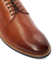 Dune London Brown Wide Fit Stanleyy Soft Leather Gibson Shoes - Image 6 of 7