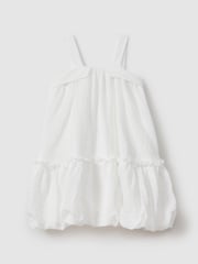 Reiss Ivory Emeri 9-13 yrs Seersucker Bubble Hem Dress - Image 2 of 5