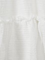 Reiss Ivory Emeri 9-13 yrs Seersucker Bubble Hem Dress - Image 5 of 5