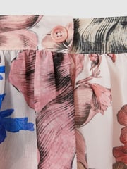 Reiss Pink Print Arina 4-9 yrs Floral Print Skort Co-Ord - Image 5 of 5