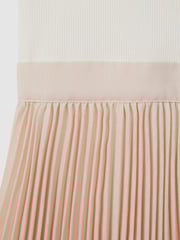 Reiss Ecru Harriet 9-13 yrs Pleated Asymmetric Dress - Image 4 of 4