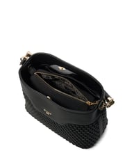 Dune London Black Dinidelphie Medium Woven Grab Bag - Image 4 of 6