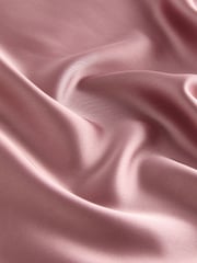Rose Pink Tailored Satin Midi Skirt - Image 5 of 5