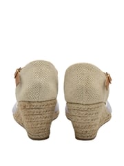 Dunlop Blue Ladies Wedge Espadrille Sandals - Image 3 of 4